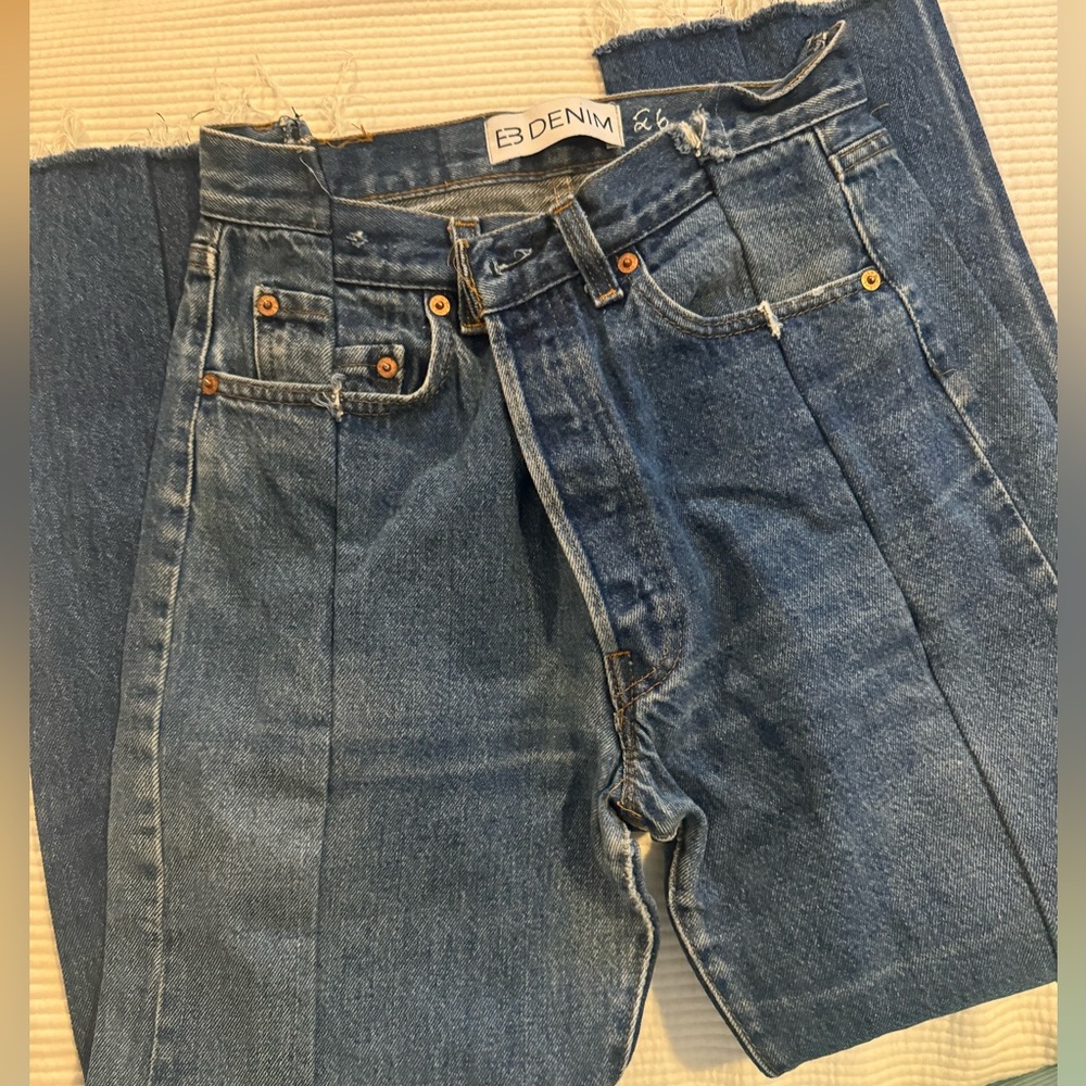 EB Denim Split-Hem OGs in Blue